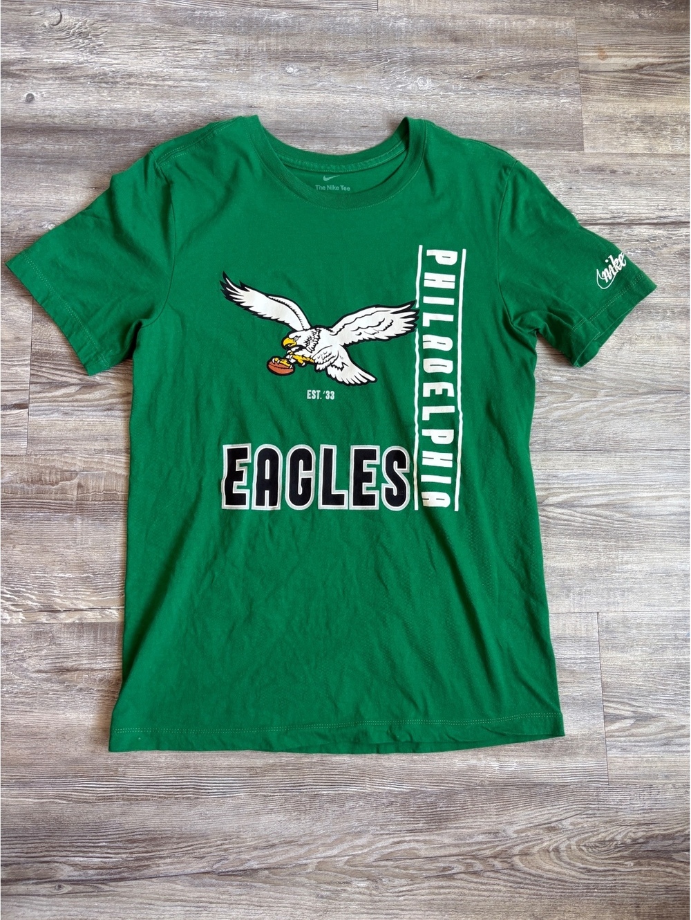 Nike Philadelphia Eagles Men’s Small Green Graphic T-Shirt NFL Football